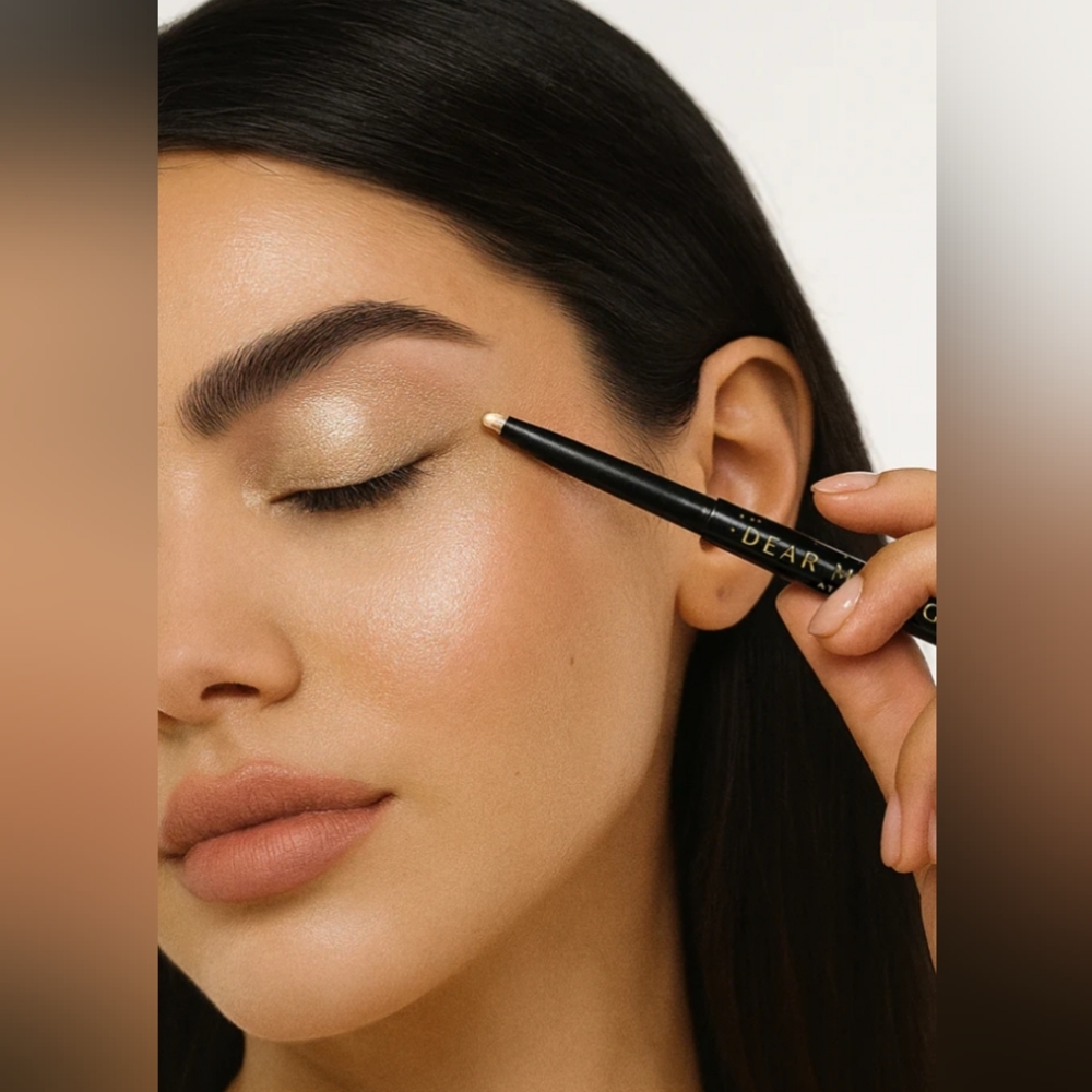NEW! DEAR MIDNIGHT Dazzle Dual-Ended Eyeshadow Stick in Champagne Dream